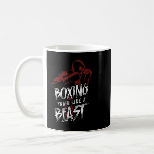 Funny Boxing Vintag Boxing Train Kaffeetasse (Links)
