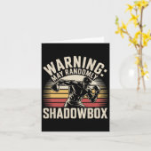 Funny Boxing Warning I Shadowbox Daily Shadowboxin Karte (Gelbe Blume)