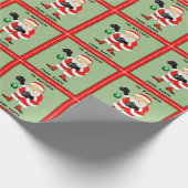 Funny Boxing Weihnachtsgeschenk Geschenkpapier (Ecke)