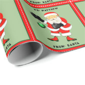 Funny Boxing Weihnachtsgeschenk Geschenkpapier (Rolleneckpunkt)