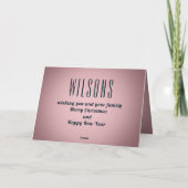 Funny Boxring Ansager Feiertagskarte (Rückseite)