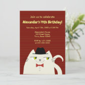 Funny Boy Birthday Einladung (Stehend Vorderseite)