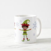 Funny Boy Elves Custom Kids Fotos Frohe Weihnachte Kaffeetasse (VorderseiteRechts)