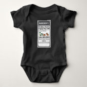 Funny Boy Ingredience Label Einfaches Halloween Baby Strampler (Vorderseite)