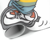 Funny Boy Riding Einrad Geschenkpapier (Rolleneckpunkt)