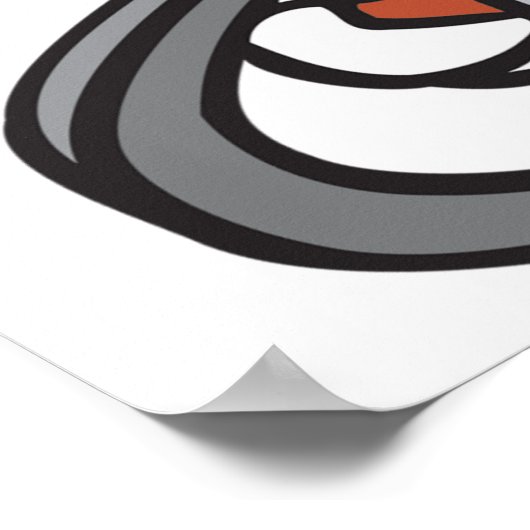 Funny Boy Riding Einrad Poster (Ecke)