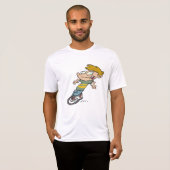 Funny Boy Riding Einrad T-Shirt (Vorne ganz)