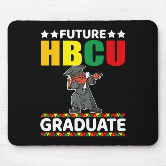 Funny Boy Uni-Abschluß Kid Future Hbcu Gradu Mousepad (Vorne)