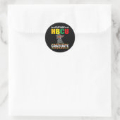 Funny Boy Uni-Abschluß Kid Future Hbcu Gradu Runder Aufkleber (Tasche)