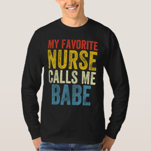 Funny Boyfriend Nurse Zitat Mein Lieblings-Kranken T-Shirt