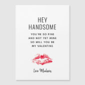 Funny Boyfriend Valentinstag Gedicht Personalisier Magnetkarte (Vorderseite)