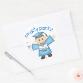 Funny Boy's Abschluss Runder Aufkleber (Umschlag)