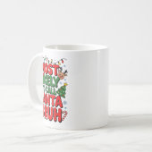 Funny Boys Christmas Most Likely To Call Santa Bru Kaffeetasse (Vorderseite Links)