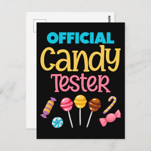 Funny Boys Girls Candy Lover Postkarte (Vorne/Hinten)