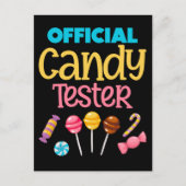 Funny Boys Girls Candy Lover Postkarte (Vorderseite)