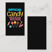 Funny Boys Girls Candy Lover Visitenkarte (Vorne/Hinten)