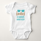 Funny Boy's Ich habe Jumper Baby Säugling angekomm Strampler (Vorderseite)