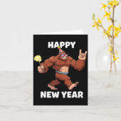 Funny Boys Nye Outfit, Mens Fireworks Bigfoot Happ Karte (Gelbe Blume)