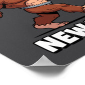 Funny Boys Nye Outfit, Mens Fireworks Bigfoot Happ Poster (Ecke)