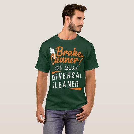 Funny Braaner Cleaner Design für Automotive T-Shirt (Vorne ganz)