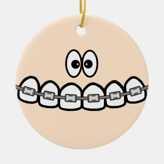 Funny Braces Ornament (Vorne)