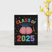 Funny Brain Abschluss Cl von 2025 Grad Karte (Gelbe Blume)