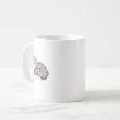 Funny Brain Drinking Coffee Mug - Cute Science & C Kaffeetasse (Vorderseite Links)