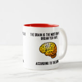 Funny Brain Jokes - Subjektivität Zweifarbige Tasse (VorderseiteRechts)