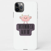 Funny Brain Power Apparel for Overthinkers  iPhone Hülle (Rückseite)