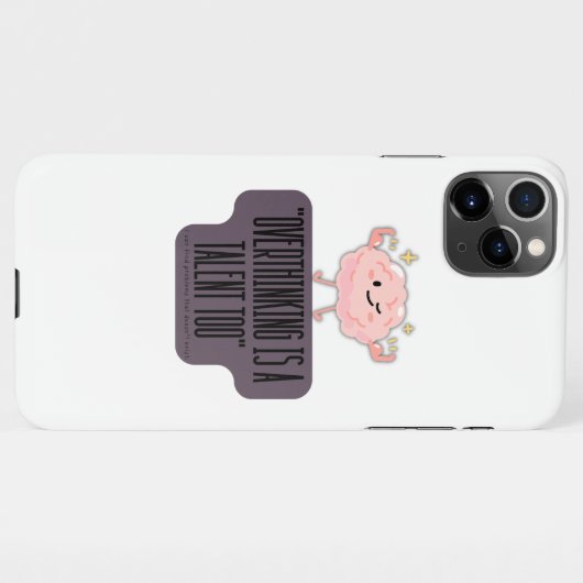 Funny Brain Power Apparel for Overthinkers  iPhone Hülle (Rückseite (Horizontal))