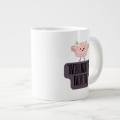 Funny Brain Power Apparel for Overthinkers Jumbo-Tasse (Vorderseite Rechts)