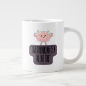Funny Brain Power Apparel for Overthinkers Jumbo-Tasse (Rechts)