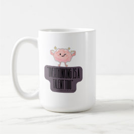 Funny Brain Power Apparel for Overthinkers Kaffeetasse