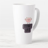 Funny Brain Power Apparel for Overthinkers Milchtasse (Rechte Ecke)