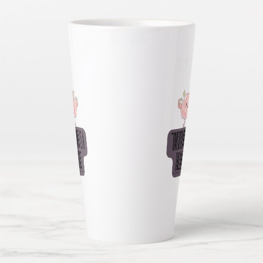 Funny Brain Power Apparel for Overthinkers  Milchtasse (Vorderseite)