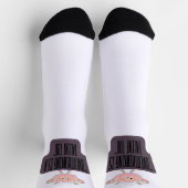 Funny Brain Power Apparel for Overthinkers Socken (Oben)