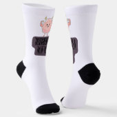Funny Brain Power Apparel for Overthinkers Socken (Gewinkelt)