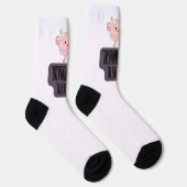 Funny Brain Power Apparel for Overthinkers Socken (Rechts)