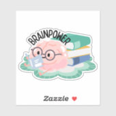 Funny Brainpower Waterproof Aufkleber (Blatt)