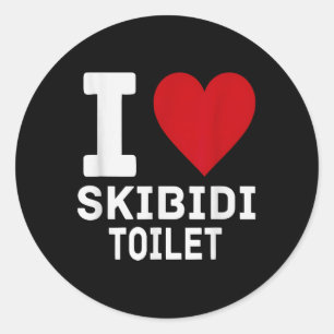 Funny Brainrot Skibidi Toilette Männer Frauen Kind Runder Aufkleber
