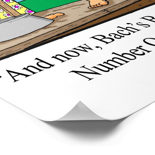 Funny Brandenburg Concerto Poster (Ecke)