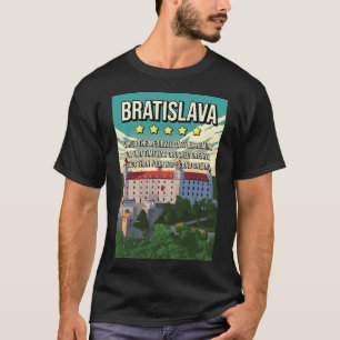Funny Bratislava Slovakia Review 5 Star Travel Pos T-Shirt