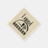 Funny braucht bourbon word art serviette (Ecke)