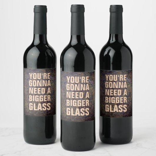 Funny braucht eine größere Glass Wine Labels! Weinetikett (Flaschen)
