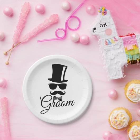 Funny Bräutigam  Pappteller (Party)