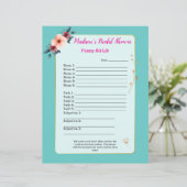 Funny Brautparty Game 🎉 Ad-Lib (Stehend Vorderseite)