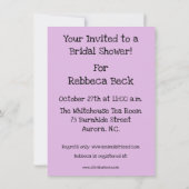 Funny Brautparty Party Einladungen (Rückseite)