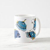 Funny Brave Kid Tasse Ocean Sea Shark Fish Tale Ge (VorderseiteRechts)