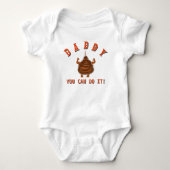 Funny Brawn kack Baby Strampler (Vorderseite)