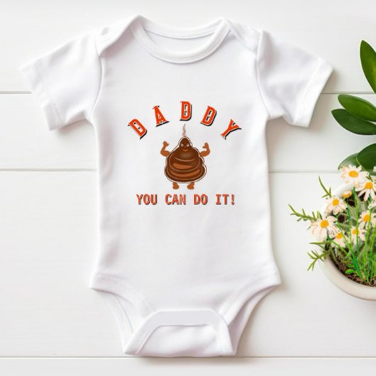 Funny Brawn kack Baby Strampler